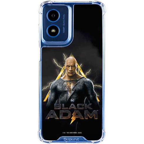 DC Comics Black Adam Movie Art Charcater Moto G 5G (2024) Clear Case